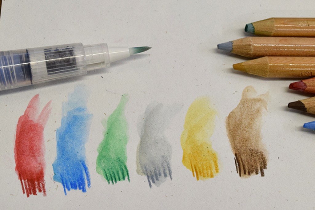 Дървени моливи с ефект на водни бои - Акварелни моливи