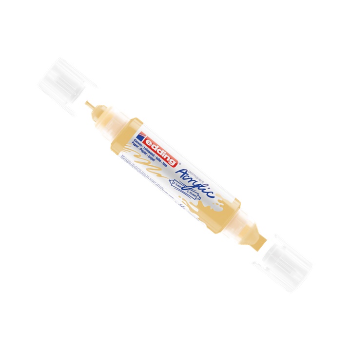 3D двустранен акрилен маркер EDDING-5400 | pastel yellow