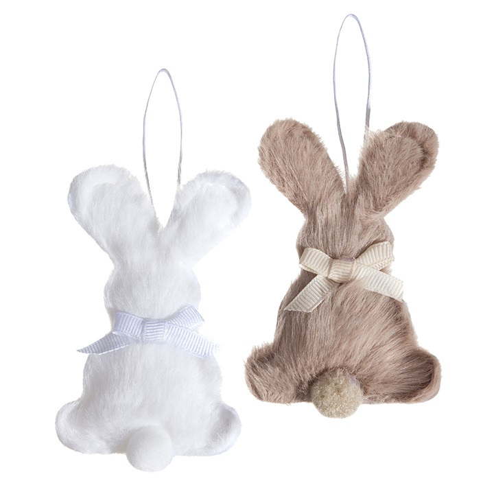 Кожен заек 9 цм - комплект 2 броя | неутрални цветове Кожен заек 9 цм - комплект 2 броя | неутрални цветове