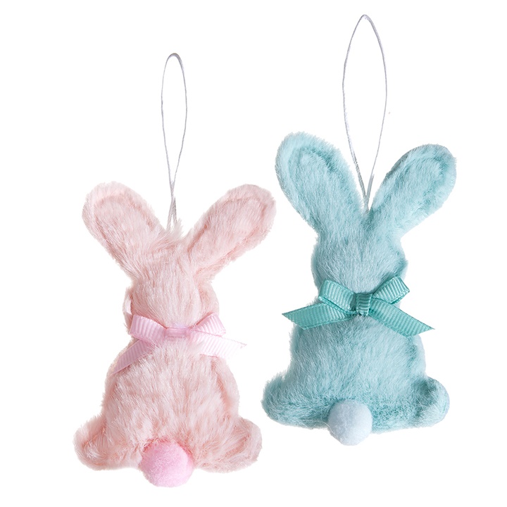 Кожен заек 9 цм - комплект 2 броя | пастелни цветове Кожен заек 9 цм - комплект 2 броя | пастелни цветове