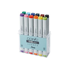 Флумастери COPIC Classic Basic Colours - комплект от 12 броя