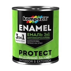 Антикорозионен емайл 3 в 1 KOMPOZIT PROTECT 2,4 кг - различни нюанси