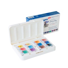 Акварелни бои White Nights Urban Landscape в пластмасова кутия - 12 броя