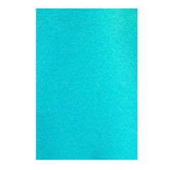 Декоративна гума EVA - Бляскава - Самозалепваща -  20x30 cm | turquoise-blue