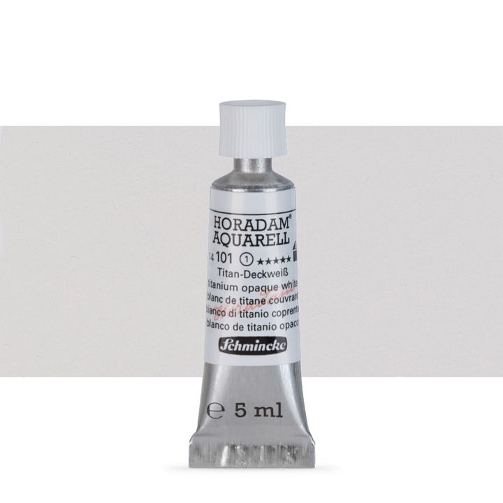 Акварелна боя в тубичка Schmincke Horadam 5 ml | 101 Titanium Opaque White Акварелна боя в тубичка Schmincke Horadam 5 ml | 101 Titanium Opaque White