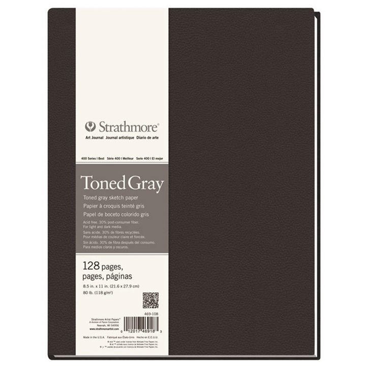 Artbook Strathmore Тонирана хартия Gray твърди корици | различни размери Artbook Strathmore Тонирана хартия Gray твърди корици | различни размери
