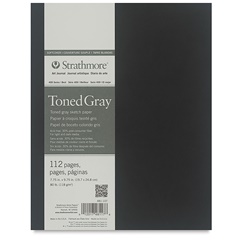 Art Journal Strathmore Тонирана хартия Gray меки корици | различни размери