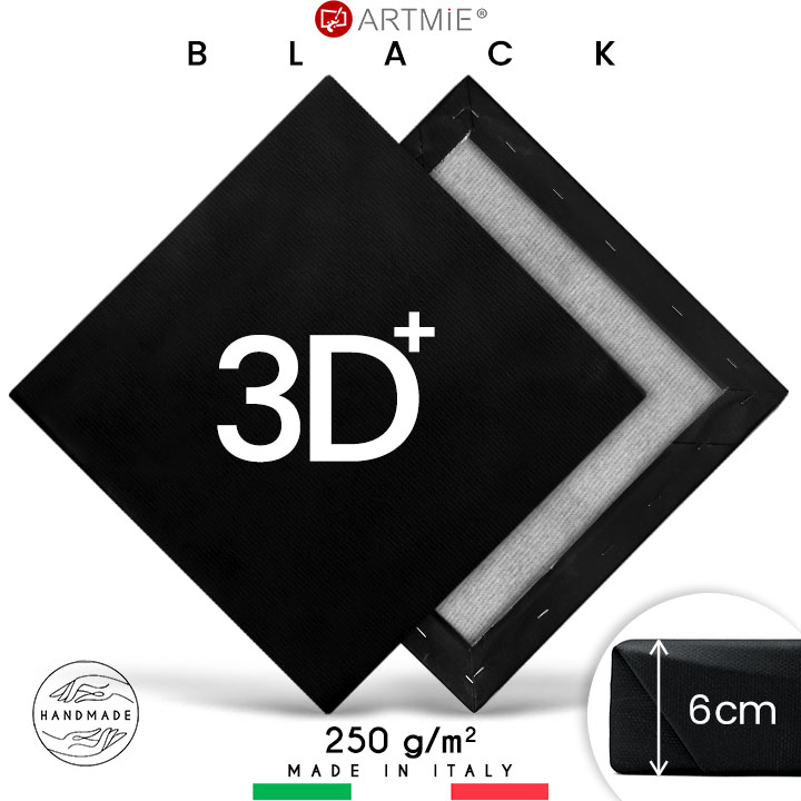 3D+ Черно платно за рисуване върху рамка PROFI - изберете размер