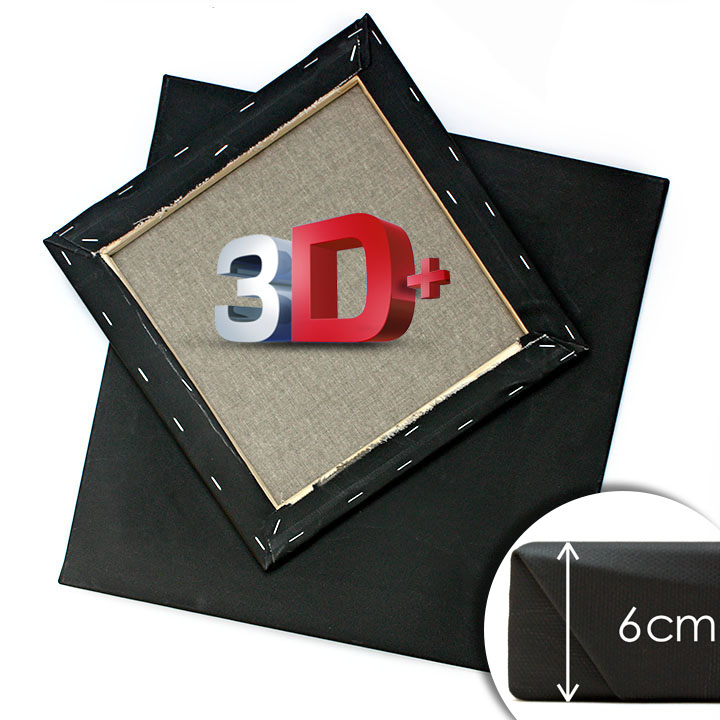 3D+ Черно платно за рисуване върху рамка PROFI - изберете размер