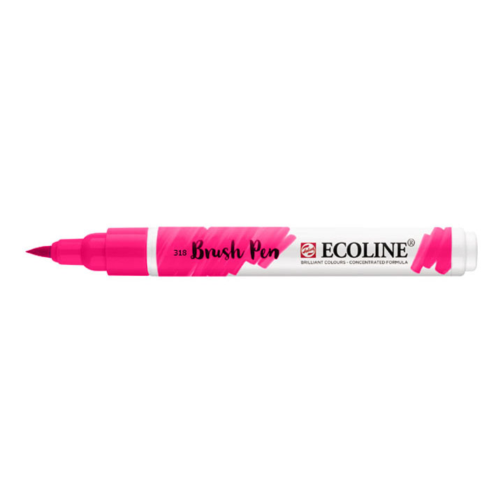 Акрилен маркер Ecoline brush pen - Carmine 318