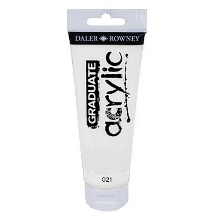 Акрилни бои Daler-Rowney GRADUATE 120 ml - 020 Pearlescent white