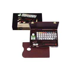 Акрилни бои Rembrandt box traditional - 10x40ml + аксесоари