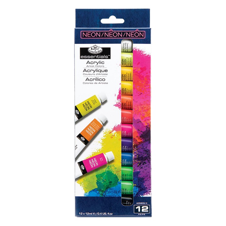 Акрилни бои Royal & Langnickel Neon 12 x 12 ml