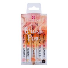 Акварелни писалки Ecoline Brush Pen Beige Pink | Комплект от 5 части