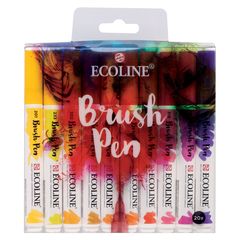 Акварелни писалки Ecoline Brush Pen | Комплект от 20 части