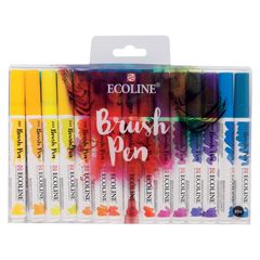Акварелни писалки Ecoline Brush Pen | Комплект от 30 части