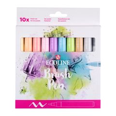 Акварелни писалки ECOLINE BRUSH PEN пастел 10 бр.