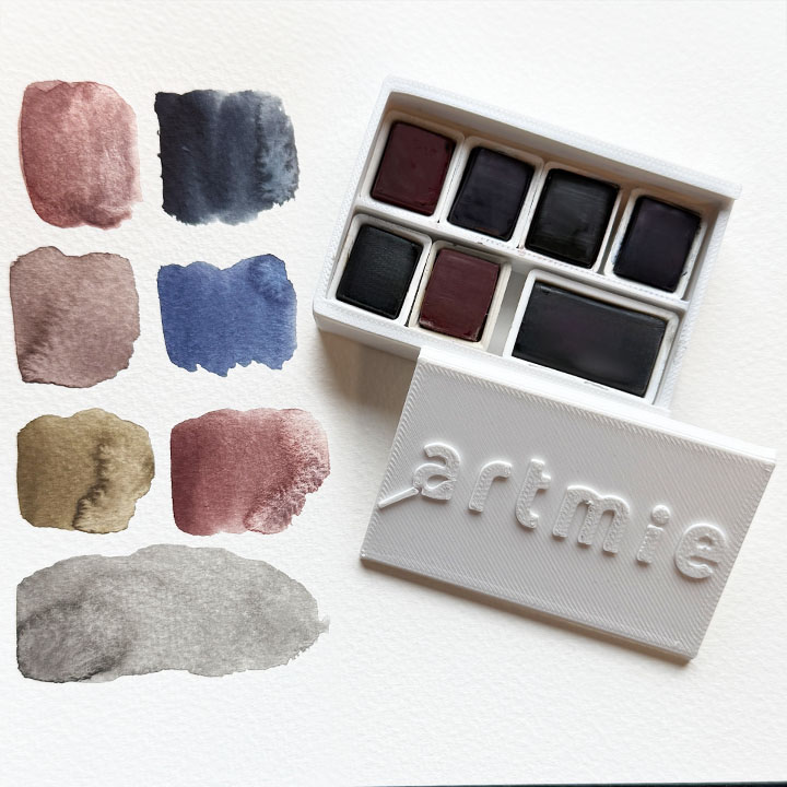 ARTMIE Комплект акварелни бои Solo Goya, 7 части - земни тонове