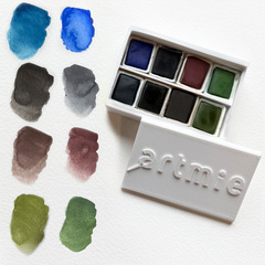 ARTMIE Комплект акварелни бои Solo Goya - 8 части - Буря в Тоскана