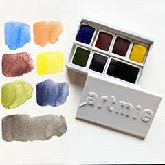 ARTMIE Комплект акварелни бои Solo Goya - естествени тонове