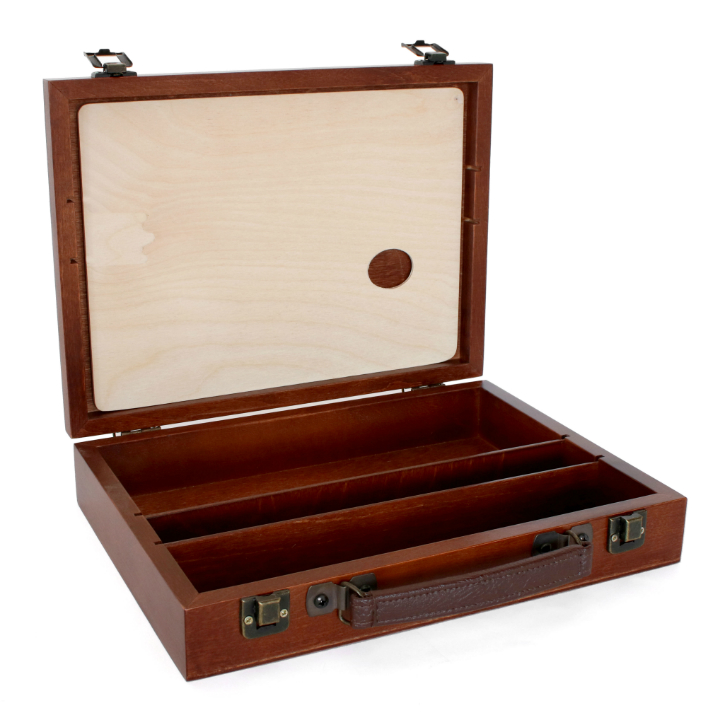 Дървен куфар за бои Renesans 32х23,5х6 см