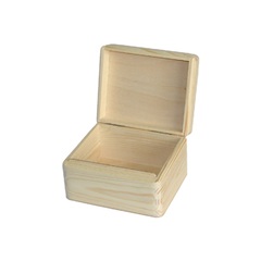 Дървена кутия с капак 16.2x13.2x9.5 cm