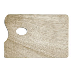 Дървена палитра - правоъгълник 20x30