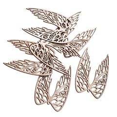 Дървени крила 9 см / комплект от 6 части