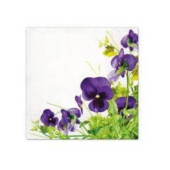 Декупажни салфетки - Pansies Frame  - 1бр.