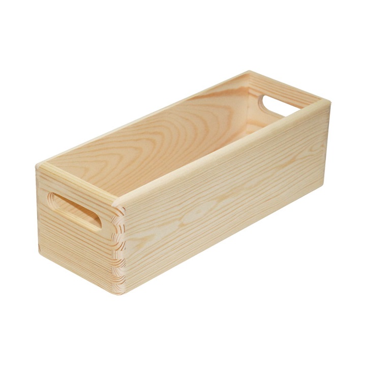 Дървена кутия саксия 35x13x12 см