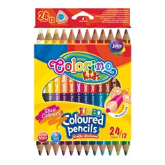 Двустранни пастели JUMBO Colorino 12 бр.