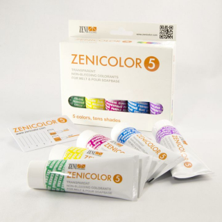Бои за сапун Zenicolor 5 броя