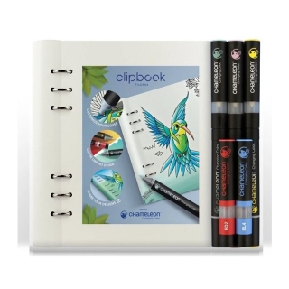 Chameleon флумастери с тетрадка Filofax - комплект от 6 броя