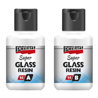Чиста смола Super Glass Pentart 1:1 - 2 х 40 мл