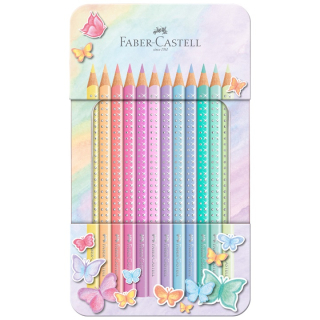  Faber-Castell пастелни моливи Sparkle 12 броя