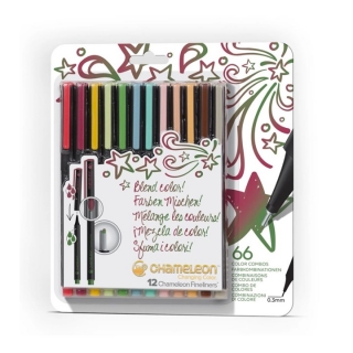 Флумастери Chameleon Designer Colors - комплект от 12 броя