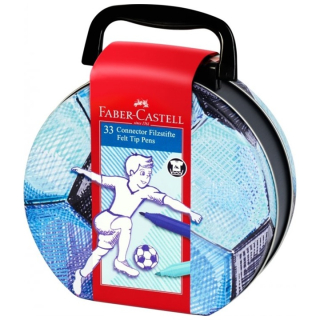 Флумастери Connector Faber-Castell Fudbal 33 броя