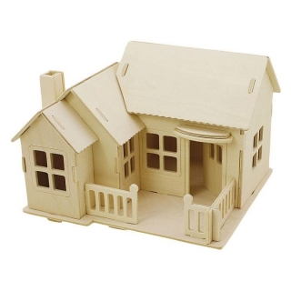 Къщичка от дърво - 3D комплект