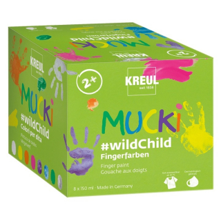 Комплект бои, нанасящи се с пръсти MUCKI Wild Child - KREUL- 8 x 150 мл