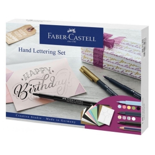 Комплект Hand Lettering Faber-Castell - подаръчен комплект от 12 части