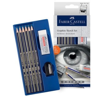 Комплект за скициране Faber-Castell - комплект от 8 броя