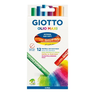 Маслени пастели GIOTTO OLIO MAXI 12 бр