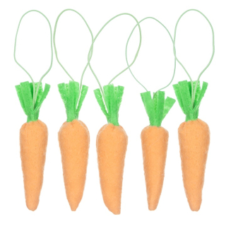 Моркови от филц - комплект 5 бр.
