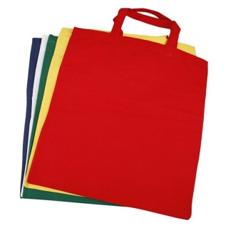 Памучна торба за покупки - цветна - 5 броя