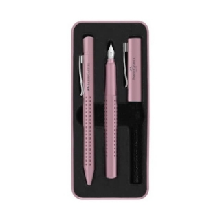 Подаръчен комплект писалки Faber-Castell в розов цвят