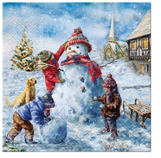 Салфетки за ДЕКУПАЖ Snowman Fun - 1 брой