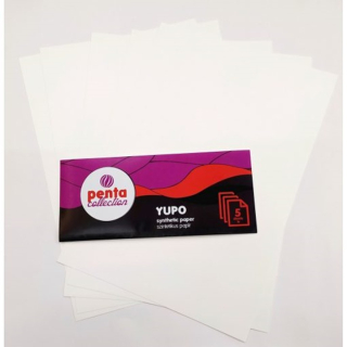 YUPO синтетична хартия Pentart 5 броя