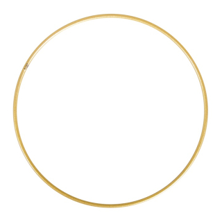 Златен метален кръг за завършваща обработка 1 бр - изберете размер
