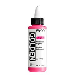 GOLDEN High Flow флуоресцентна акрилна боя 118 ml | 8505 Magenta