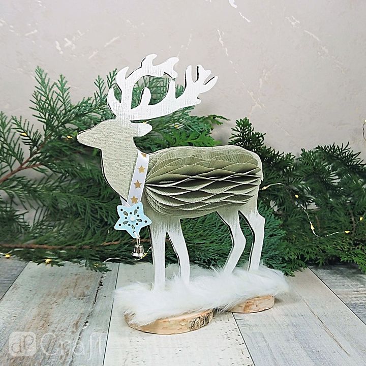Хартиена декорация еленче 20 см